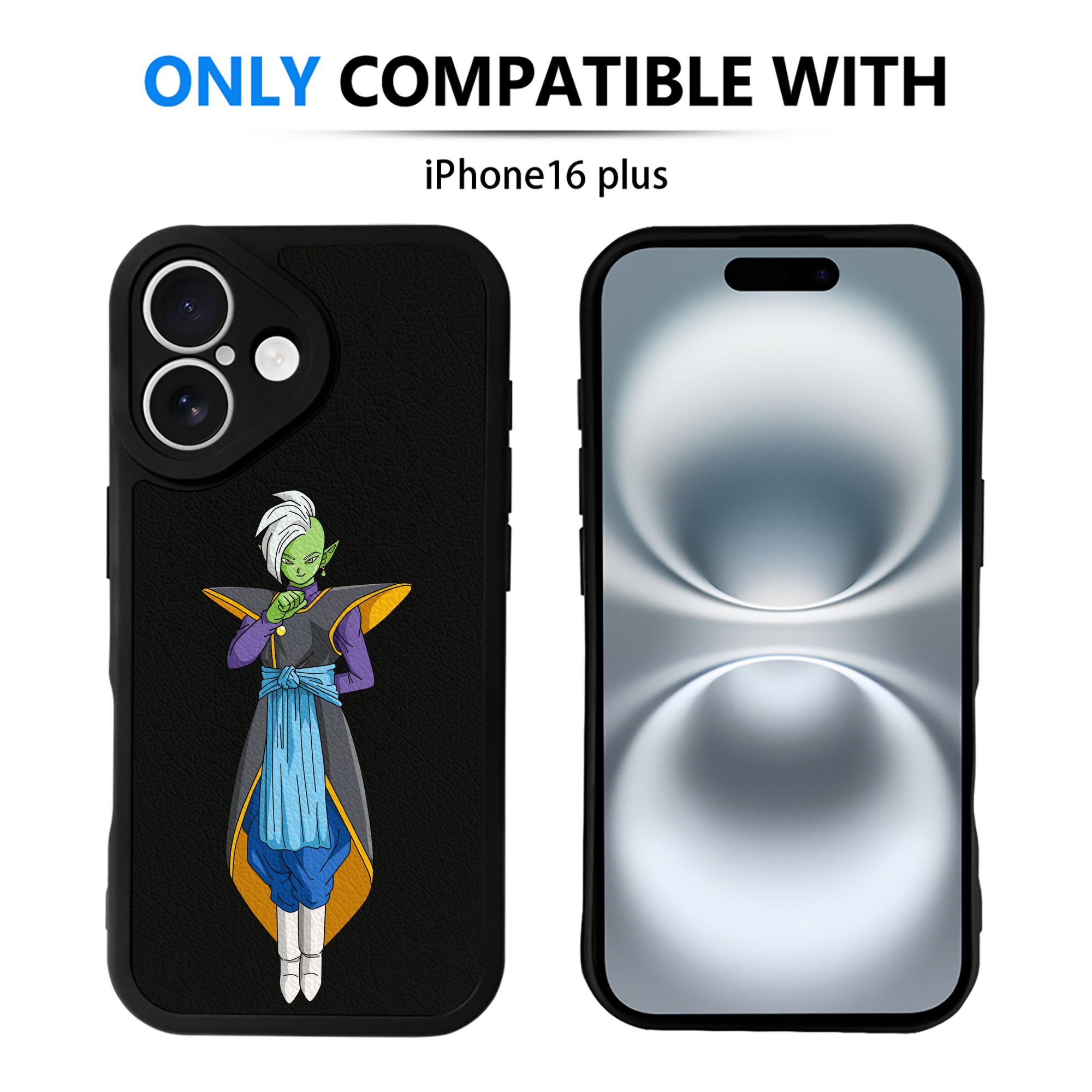 （画像用） ドラゴンボール DRAGON BALL 【iPhone 16シリーズ対応】シリコンスマホケース（レザー調） 材質：シリコン